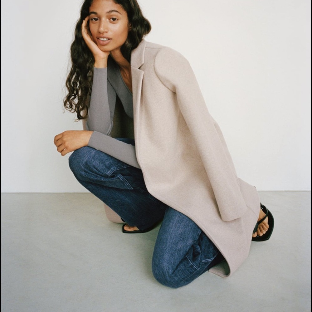 ZARA-coat with lapel collar